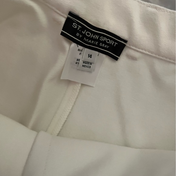 Vintage ST JOHN SPORT by Marie Gray White Woman’s Pants 🌵14 - Picture 6 of 10